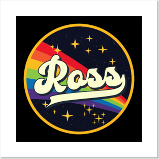 Ross // Rainbow In Space Vintage Style Posters and Art